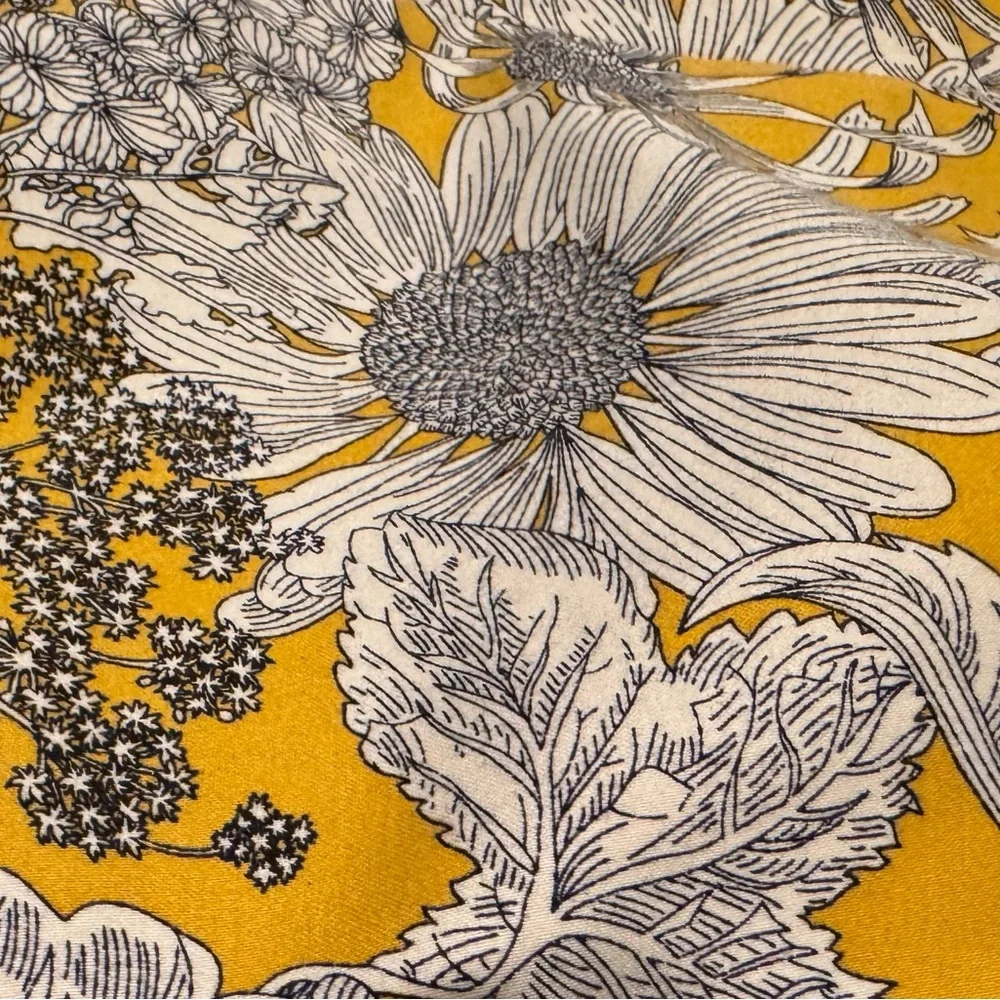 Liberty of London for Target Yellow Sunflower sheath-side zipper dress 
size 6 - Picture 6 of 9